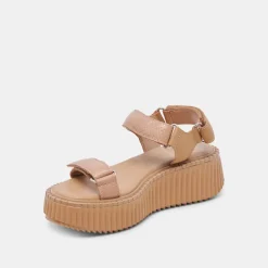DEBRA SANDALS TOFFEE EMBOSSED LEATHER^Dolce Vita Online