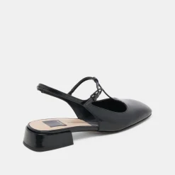 DEIDRA FLATS MIDNIGHT CRINKLE PATENT LEATHER^Dolce Vita Outlet