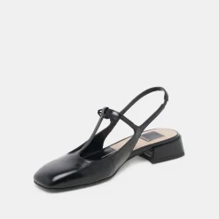 DEIDRA FLATS MIDNIGHT CRINKLE PATENT LEATHER^Dolce Vita Outlet