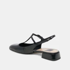 DEIDRA FLATS MIDNIGHT CRINKLE PATENT LEATHER^Dolce Vita Outlet