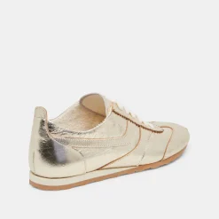 DELANY SNEAKERS LIGHT GOLD CRINKLE PATENT^Dolce Vita Best