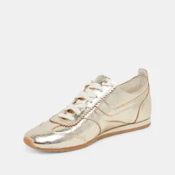 DELANY SNEAKERS LIGHT GOLD CRINKLE PATENT^Dolce Vita Best
