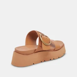 DEX SANDALS TAN LEATHER^Dolce Vita Outlet