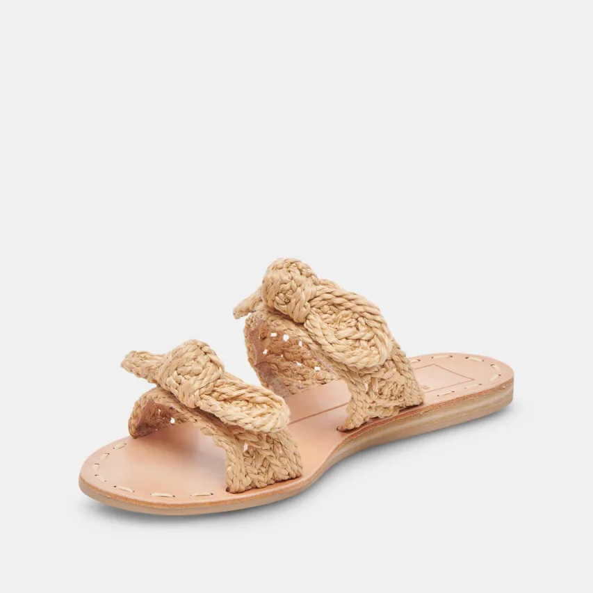 DINAH SANDALS LT NATURAL RAFFIA^Dolce Vita Online
