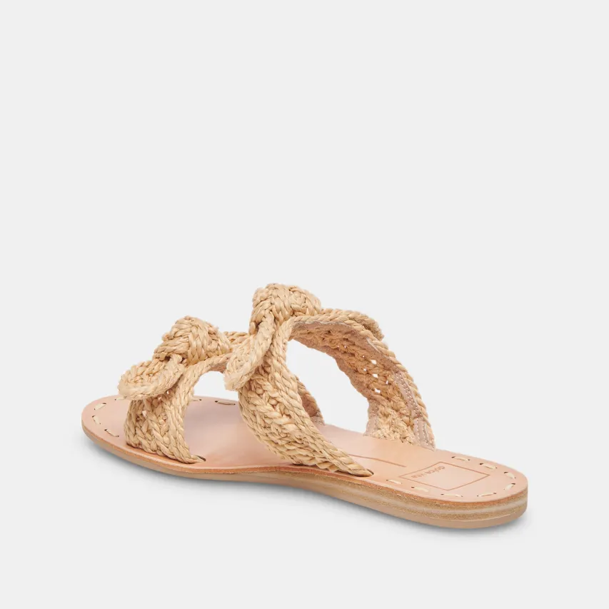 DINAH SANDALS LT NATURAL RAFFIA^Dolce Vita Online