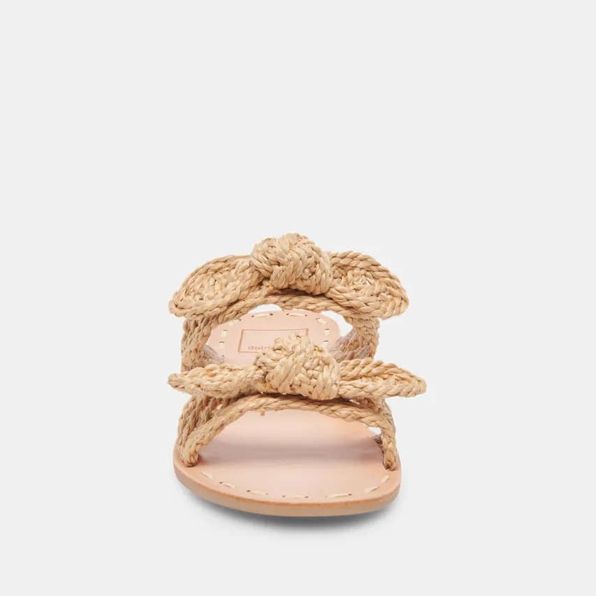 DINAH SANDALS LT NATURAL RAFFIA^Dolce Vita Online