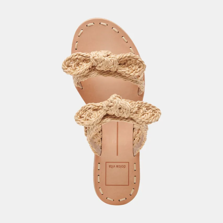 DINAH SANDALS LT NATURAL RAFFIA^Dolce Vita Online