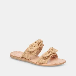 DINAH WIDE SANDALS LT NATURAL RAFFIA^Dolce Vita Sale