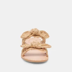 DINAH WIDE SANDALS LT NATURAL RAFFIA^Dolce Vita Sale