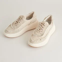 DOLEN FRAY SNEAKERS SAND CANVAS^Dolce Vita Sale