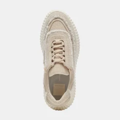 DOLEN FRAY SNEAKERS SAND CANVAS^Dolce Vita Sale