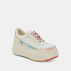 DOLEN PRIDE SNEAKERS WHITE MULTI LEATHER^Dolce Vita Sale