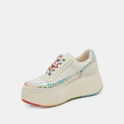 DOLEN PRIDE SNEAKERS WHITE MULTI LEATHER^Dolce Vita Sale