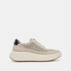 DOLEN SNEAKERS BLACK NATURAL RAFFIA^Dolce Vita Outlet