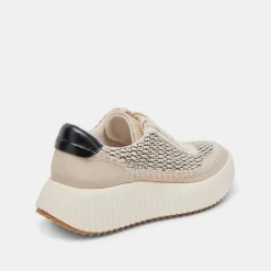 DOLEN SNEAKERS BLACK NATURAL RAFFIA^Dolce Vita Outlet