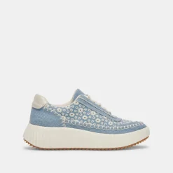 DOLEN SNEAKERS BLUE FLORAL DENIM^Dolce Vita Sale