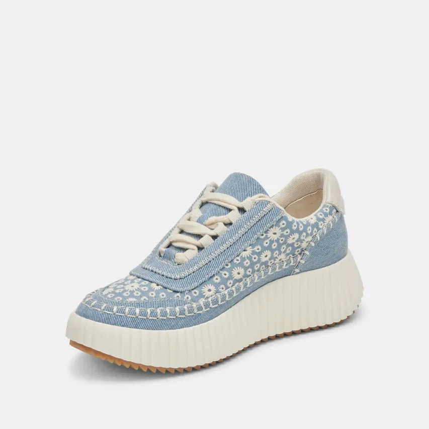 DOLEN SNEAKERS BLUE FLORAL DENIM^Dolce Vita Sale