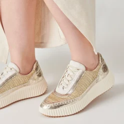 DOLEN SNEAKERS GOLD KNIT^Dolce Vita Online