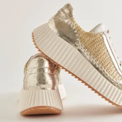 DOLEN SNEAKERS GOLD KNIT^Dolce Vita Online