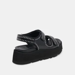 DUBAI STUD SANDALS MIDNIGHT CRINKLE PATENT^Dolce Vita Sale