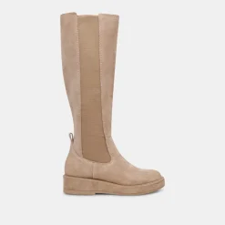 EAMON H2O WIDE CALF BOOTS ALMOND SUEDE^Dolce Vita New