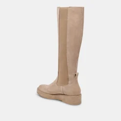 EAMON H2O WIDE CALF BOOTS ALMOND SUEDE^Dolce Vita New