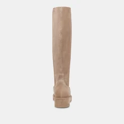 EAMON H2O WIDE CALF BOOTS ALMOND SUEDE^Dolce Vita New