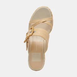 EDWINA HEELS LT NATURAL RAFFIA^Dolce Vita Best