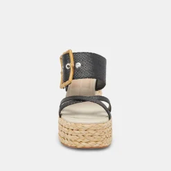 EDWINA HEELS ONYX RAFFIA^Dolce Vita Online