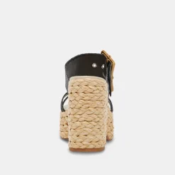 EDWINA HEELS ONYX RAFFIA^Dolce Vita Online