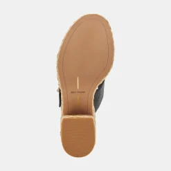 EDWINA HEELS ONYX RAFFIA^Dolce Vita Online