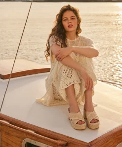 ELDORA HEELS NATURAL WHITE RAFFIA^Dolce Vita Clearance