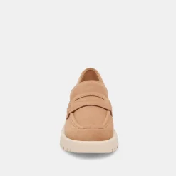 ELIAS FLATS TOFFEE SUEDE^Dolce Vita New