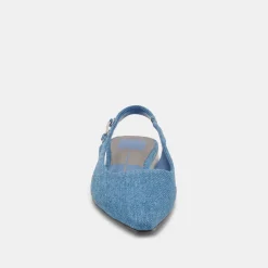 ELLEY FLATS BLUE DENIM^Dolce Vita Fashion