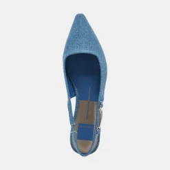 ELLEY FLATS BLUE DENIM^Dolce Vita Fashion