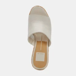 ELORA HEELS IVORY LEATHER^Dolce Vita Hot
