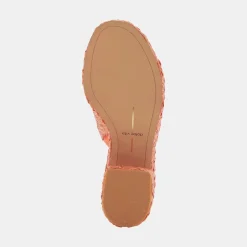 ELORA HEELS ORANGE RAFFIA^Dolce Vita Outlet