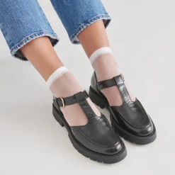 EMILIO FLATS MIDNIGHT CRINKLE PATENT LEATHER^Dolce Vita Best