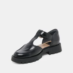 EMILIO FLATS MIDNIGHT CRINKLE PATENT LEATHER^Dolce Vita Best