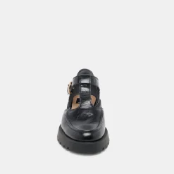 EMILIO FLATS MIDNIGHT CRINKLE PATENT LEATHER^Dolce Vita Best