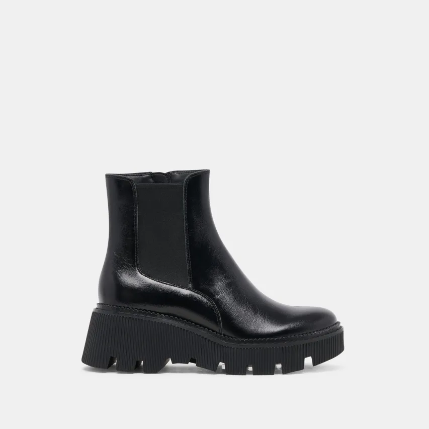 EMMET H2O WIDE BOOTS MIDNIGHT CRINKLE PATENT^Dolce Vita Fashion