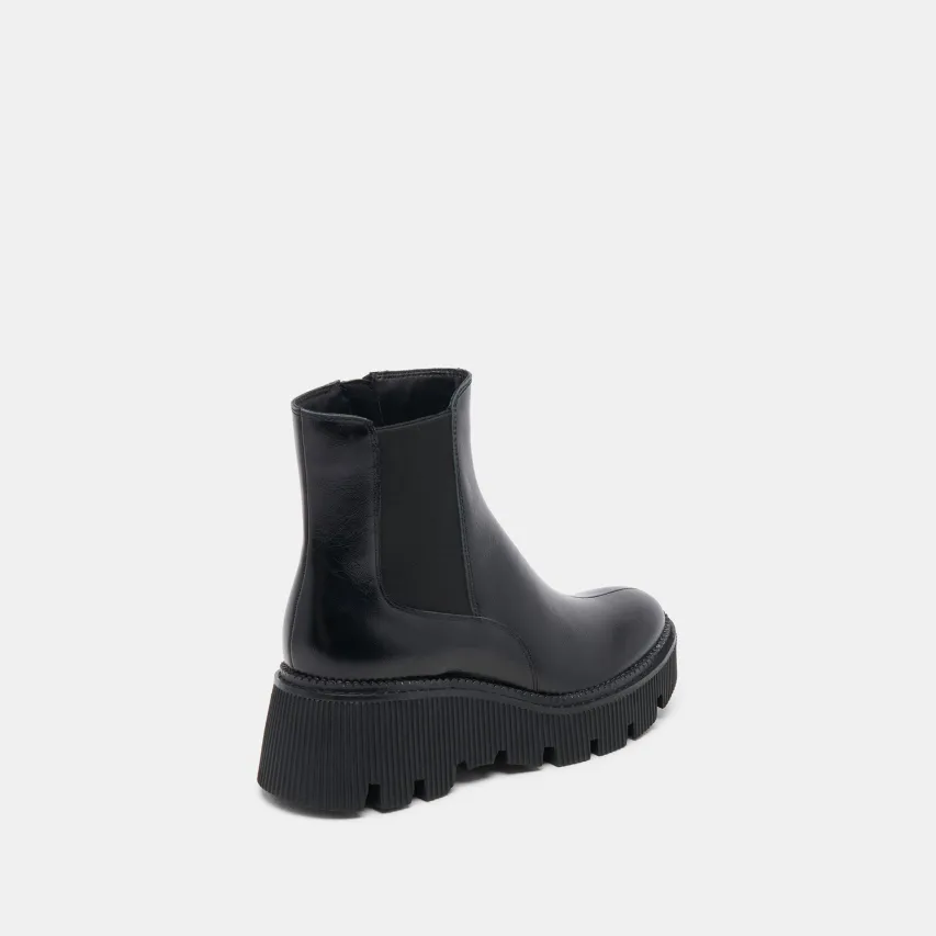 EMMET H2O WIDE BOOTS MIDNIGHT CRINKLE PATENT^Dolce Vita Fashion