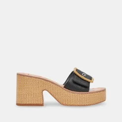 ERA HEELS ONYX RAFFIA^Dolce Vita Outlet