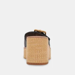 ERA HEELS ONYX RAFFIA^Dolce Vita Outlet