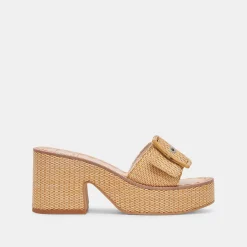 ERA HEELS WARM NATURAL RAFFIA^Dolce Vita Best
