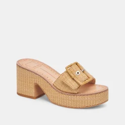 ERA HEELS WARM NATURAL RAFFIA^Dolce Vita Best