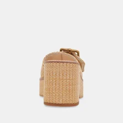 ERA HEELS WARM NATURAL RAFFIA^Dolce Vita Best
