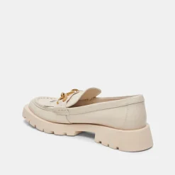 ERNA FLATS IVORY LEATHER^Dolce Vita Fashion