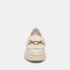 ERNA FLATS IVORY LEATHER^Dolce Vita Fashion
