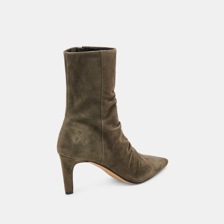 FERNLY WIDE CALF BOOTS ARMY SUEDE^Dolce Vita Clearance